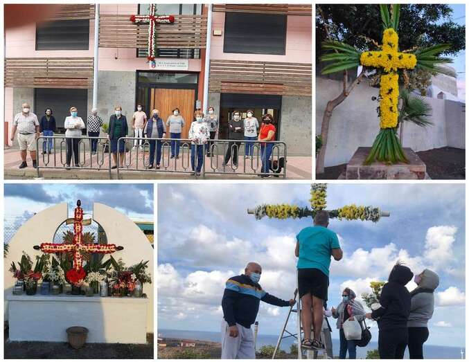 Cruces colocadas en diferentes puntos del municipio/TA.
